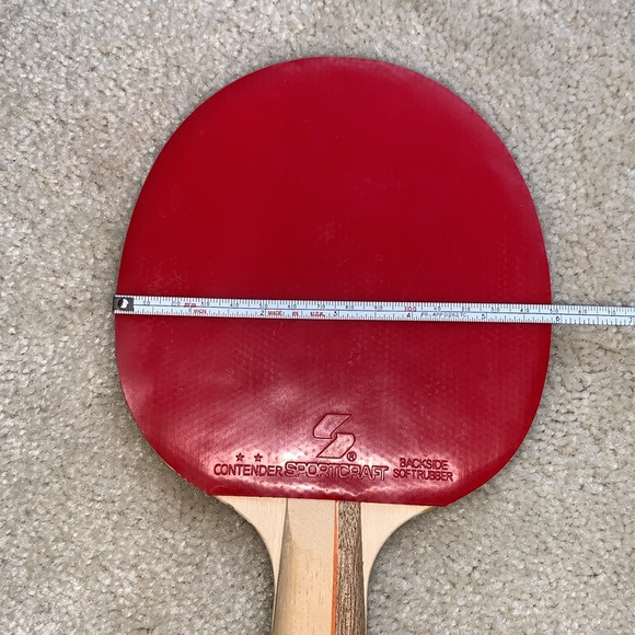 Contender SportsCraft Table Tennis Paddle, Red and Black - Picture 15 of 15